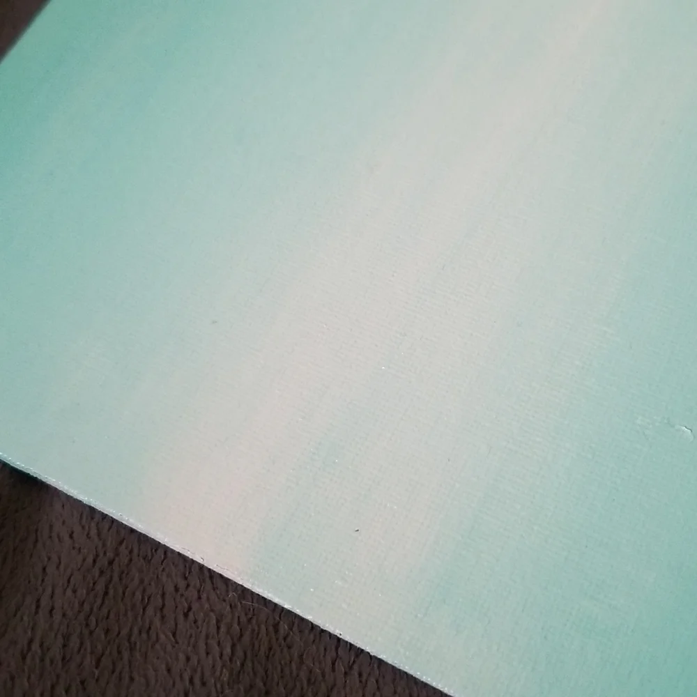 5×7 Seafoam Green and White Ombre Painting